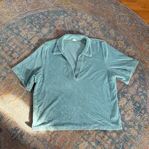 Wilfred Free Aquamarine Terrycloth Polo